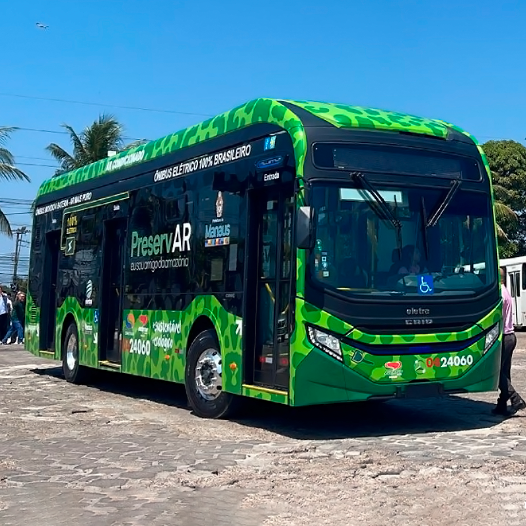 Manaus terá frota de ônibus elétricos