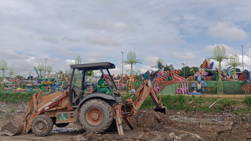 Prefeitura amplia vazão do igarapé do parque Gigantes da Floresta para prevenir alagamentos