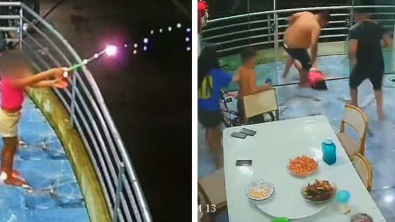 VÍDEO: Menina de 7 anos leva choque em explosão de faíscas, no Pará