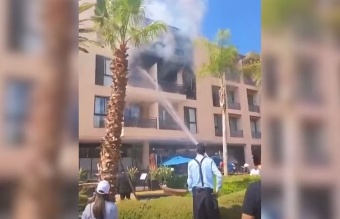 VÍDEO: Hotel de Cristiano Ronaldo pega fogo no Marrocos
